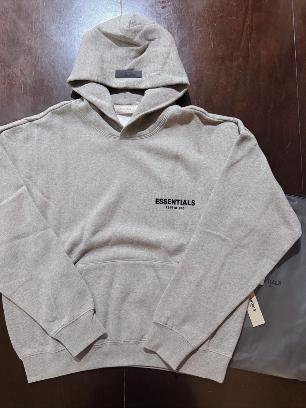 Fear of God Essentials Hoodie in Light Gray